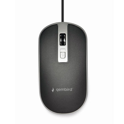 Rato Gembird USB 2.0 1200Dpi Preto/Cinza