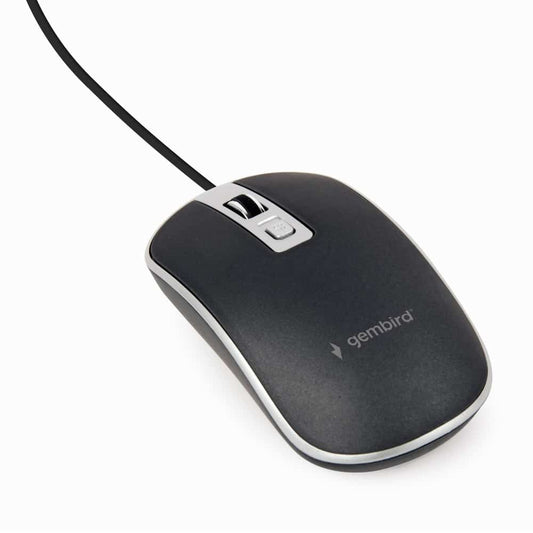 Rato Gembird USB 2.0 1200Dpi Preto/Cinza