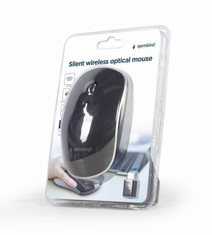 Rato Gembird Wireless Type-C 1600Dpi Preto