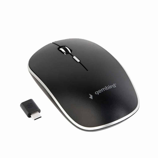 Rato Gembird Wireless Type-C 1600Dpi Preto