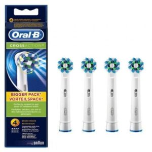 Recargas para Escova Dentes Elétrica Braun Oral-B Pro Cross Action  Pack 4 unidades