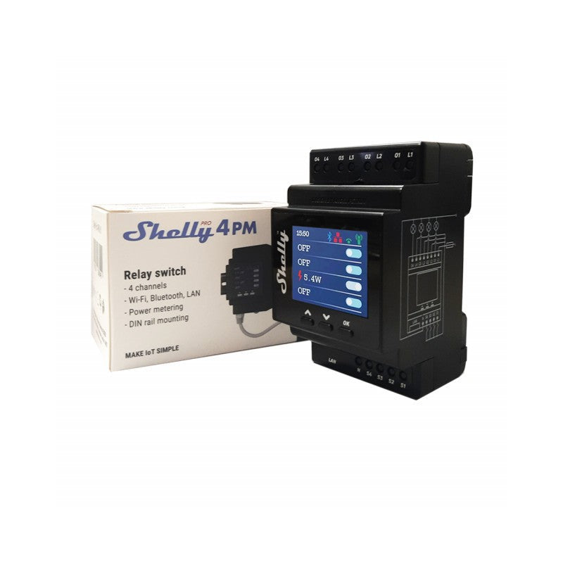 Shelly Pro Dual Cover PM Wifi com dois motores AC bidirecionais