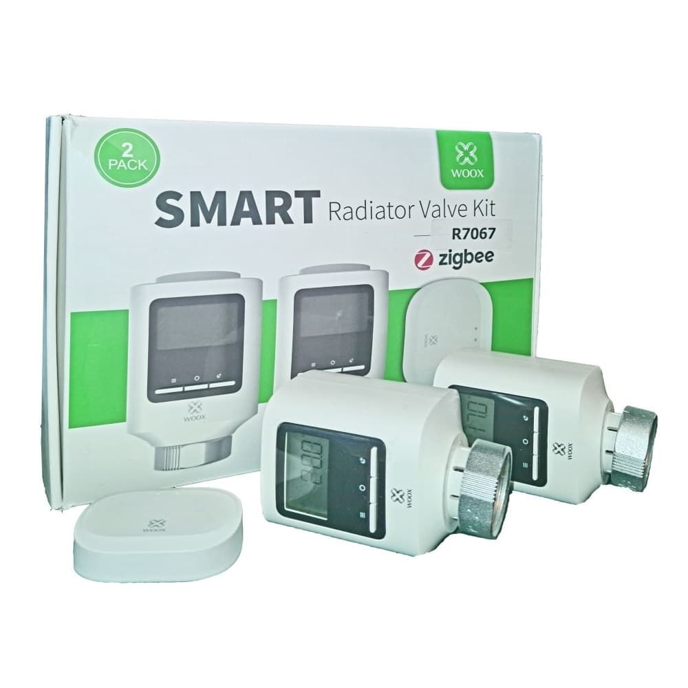 Sistema Inteligente para Radiadores R7075  Kit 2x Válvulas  mais Zigbee