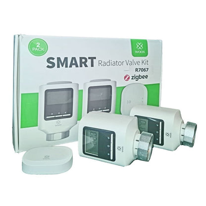 Sistema Inteligente para Radiadores R7075  Kit 2x Válvulas  mais Zigbee