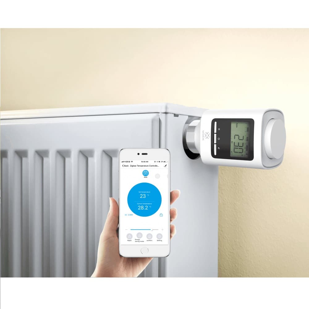 Sistema Inteligente para Radiadores R7075  Kit 2x Válvulas  mais Zigbee