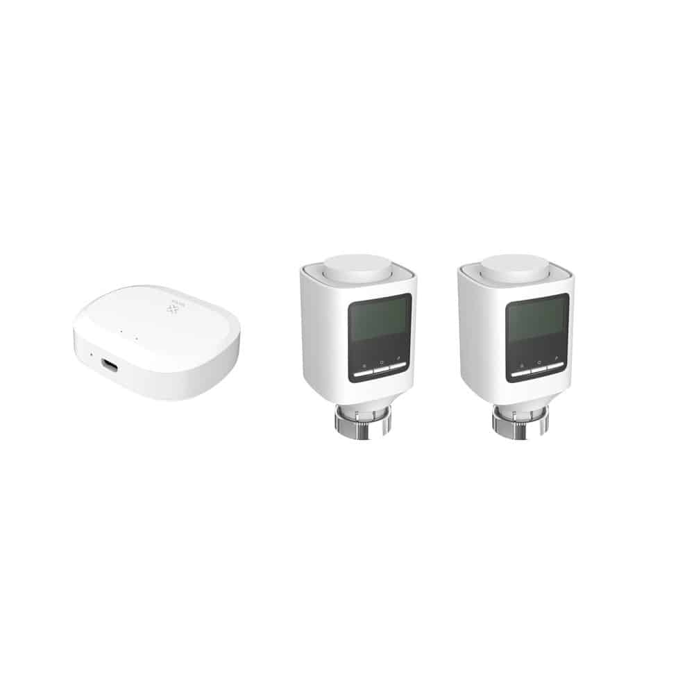 Sistema Inteligente para Radiadores R7075  Kit 2x Válvulas  mais Zigbee