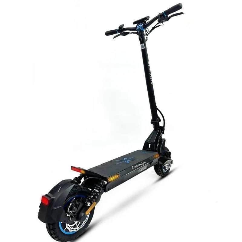 Trotinete Elétrica SmartGyro CrossOver Dual Max Certificado Motor 1000W Rodas 10″ 25km/h Autonomia 60km Preto