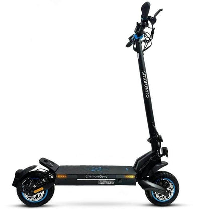 Trotinete Elétrica SmartGyro CrossOver Dual Max Certificado Motor 1000W Rodas 10″ 25km/h Autonomia 60km Preto
