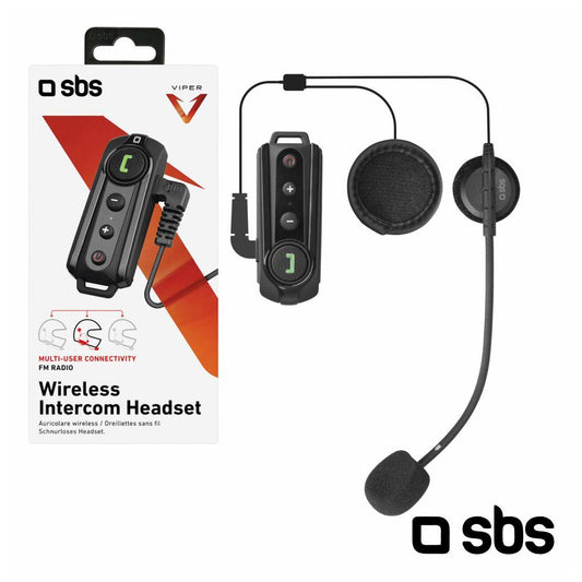 Kit Mãos Livres Mono P/ Mota C/ Bluetooth 3.0 SBS