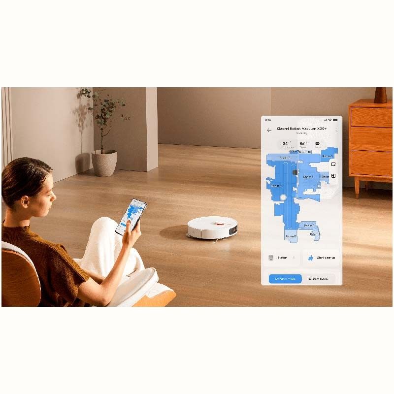 ASPIRADOR  Xiaomi Robot Vacuum X20+ c/ Base de Auto-limpeza Cozinha CASA