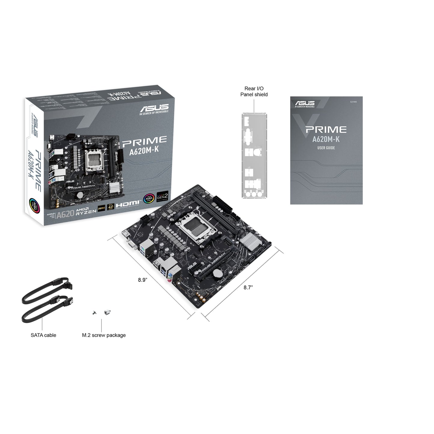 Motherboard Asus Prime A620M-K Socket AM5 DDR5