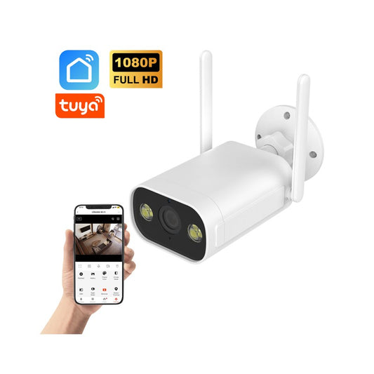 Câmara exterior fixa com LED 2MP Full HD