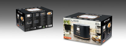 Torradeira Muse MS-130BC Vintage 2 Tostas  Acobreado Preto Cozinha   CASA