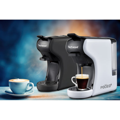Máquina de Café Cápsulas Techwood Nespresso/Dolce Gusto Preto