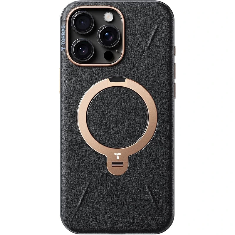 Torras iPhone 16 Pro Upretro Ostand Spin Series Preto