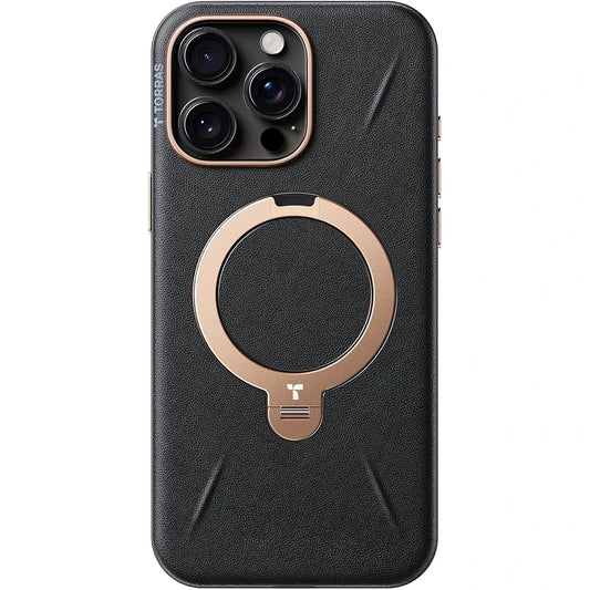 Torras iPhone 16 Pro Upretro Ostand Spin Series Preto