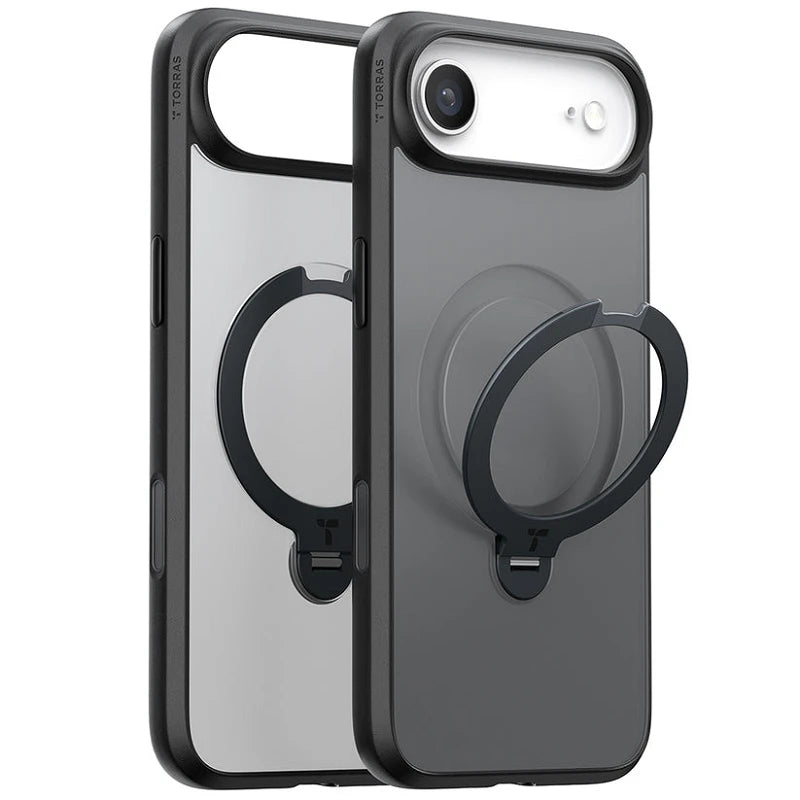 Torras iPhone 17 Air Ostand Spin Series Preto