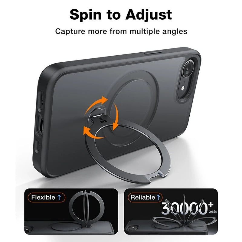 Torras iPhone 17 Air Ostand Spin Series transparente