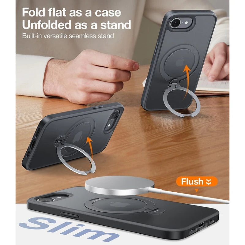 Torras iPhone 17 Air Ostand Spin Series transparente