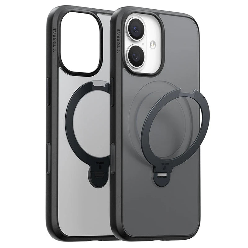 Torras iPhone 17 Ostand Spin Series Preto
