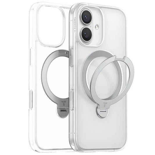 Torras iPhone 17 Ostand Spin Series transparente