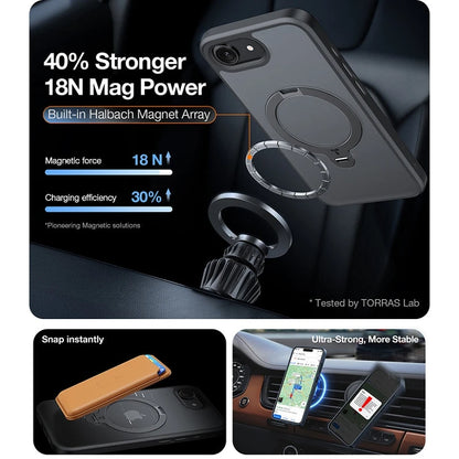 Torras iPhone 17 Pro Ostand Spin Series Preto