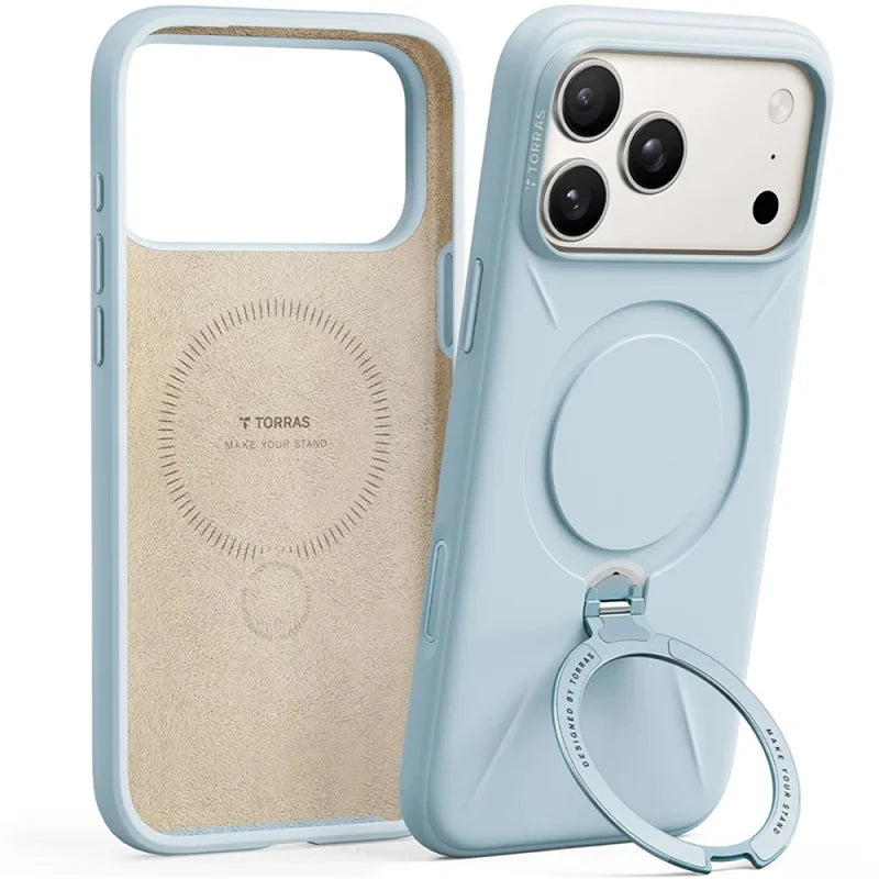 Torras iPhone 17 Pro Max Ostand Spin Softune Series Baby Baby