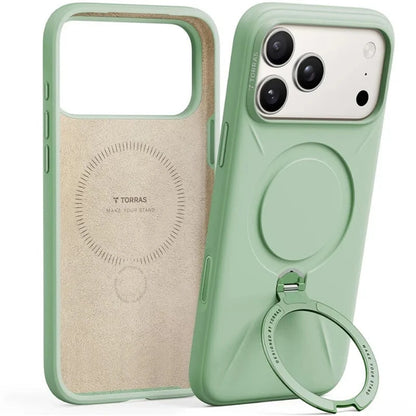 Torras iPhone 17 Pro Ostand Spin Softune Series Verde