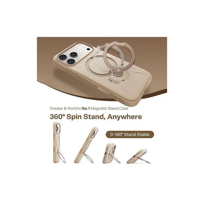 Torras iPhone 17 Pro Ostand Spin Softune Series Sobremesa Ouro
