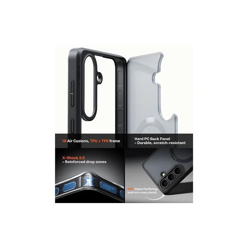 Torras Samsung S26 Ostand Spin Series Preto