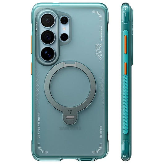 Torras Samsung S26 Ultra Ostand Spin Air Series Glacier Green