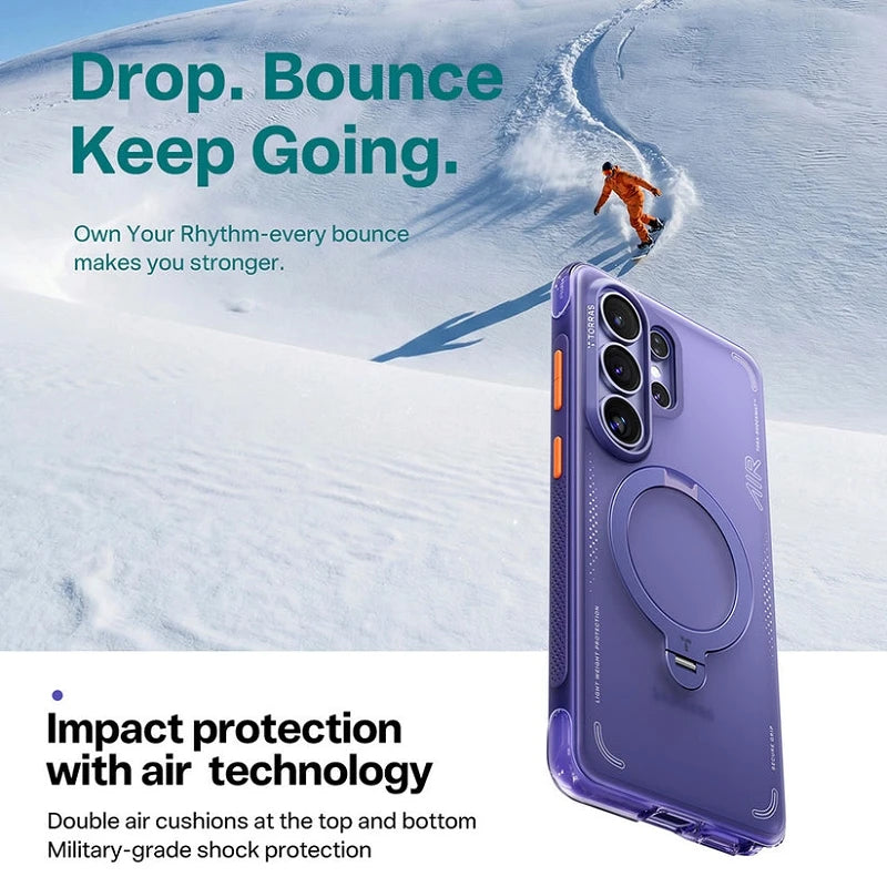 Torras Samsung S26 Ultra Ostand Spin Air Series Roxo Escuro