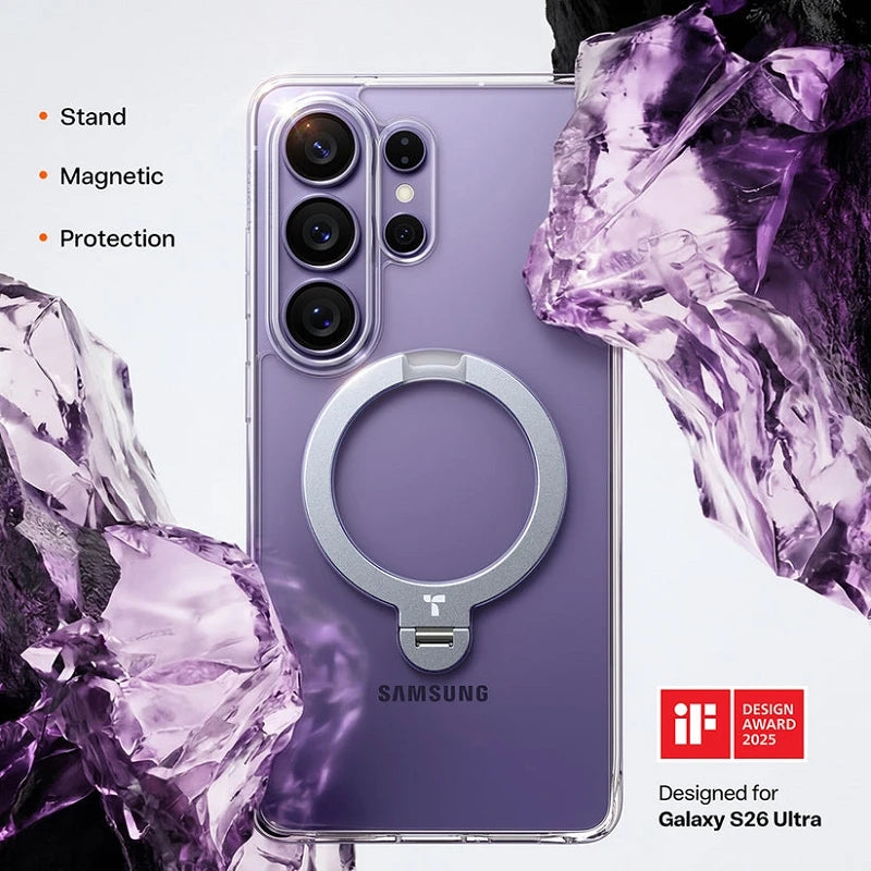 Torras Samsung S26 Ultra Ostand Spin Series Roxo Escuro