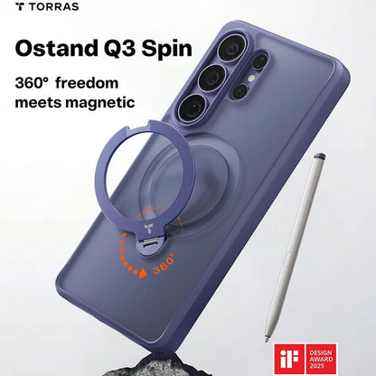 Torras Samsung S26 Ultra Ostand Spin Series Roxo Escuro