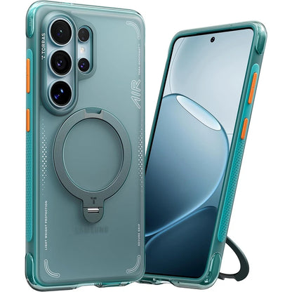 Torras Samsung S26 Ultra Ostand Spin Vegskin Série Roxo Escuro