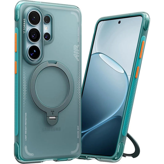 Torras Samsung S26 Ultra Ostand Spin Vegskin Série Roxo Escuro