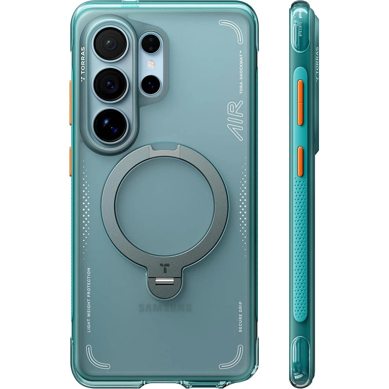 Torras Samsung S26 Ultra Ostand Spin Vegskin Série Roxo Escuro