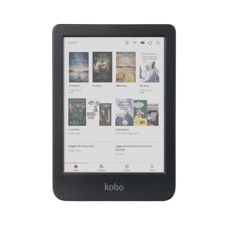 Leitor E-book Kobo Clara Colour 16 GB Wifi Preto
