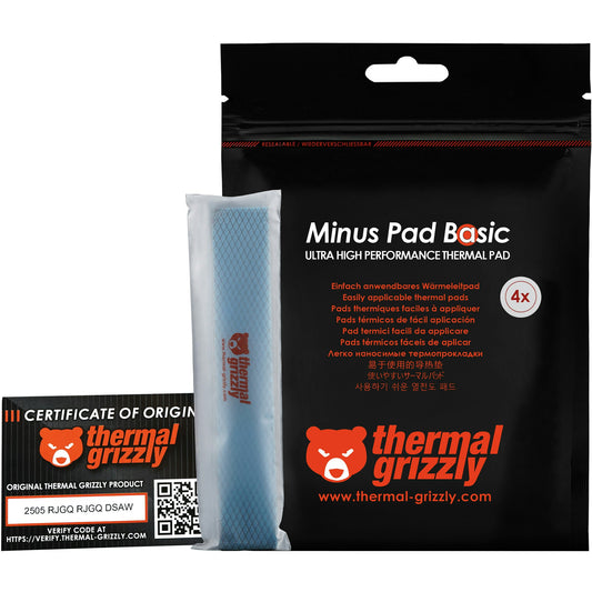 Thermal Grizzly Thermal Pad Minus Pad Basic 120 x20x2.0 mm(Pack 4)