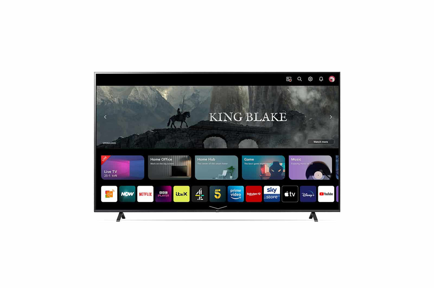 TV LG UHD 86UR78006LB 86″  Ultra HD 4K  Smart TV  WiFi