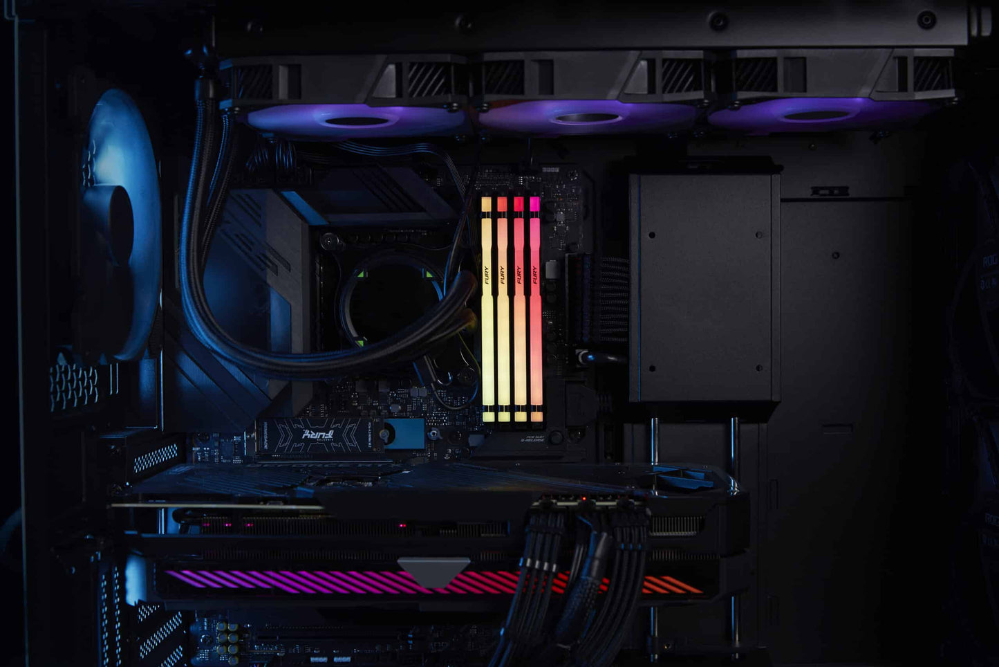 Memória Dimm kingston 32Gb Ddr5 6000Mhz CL36 Fury Beast RGB