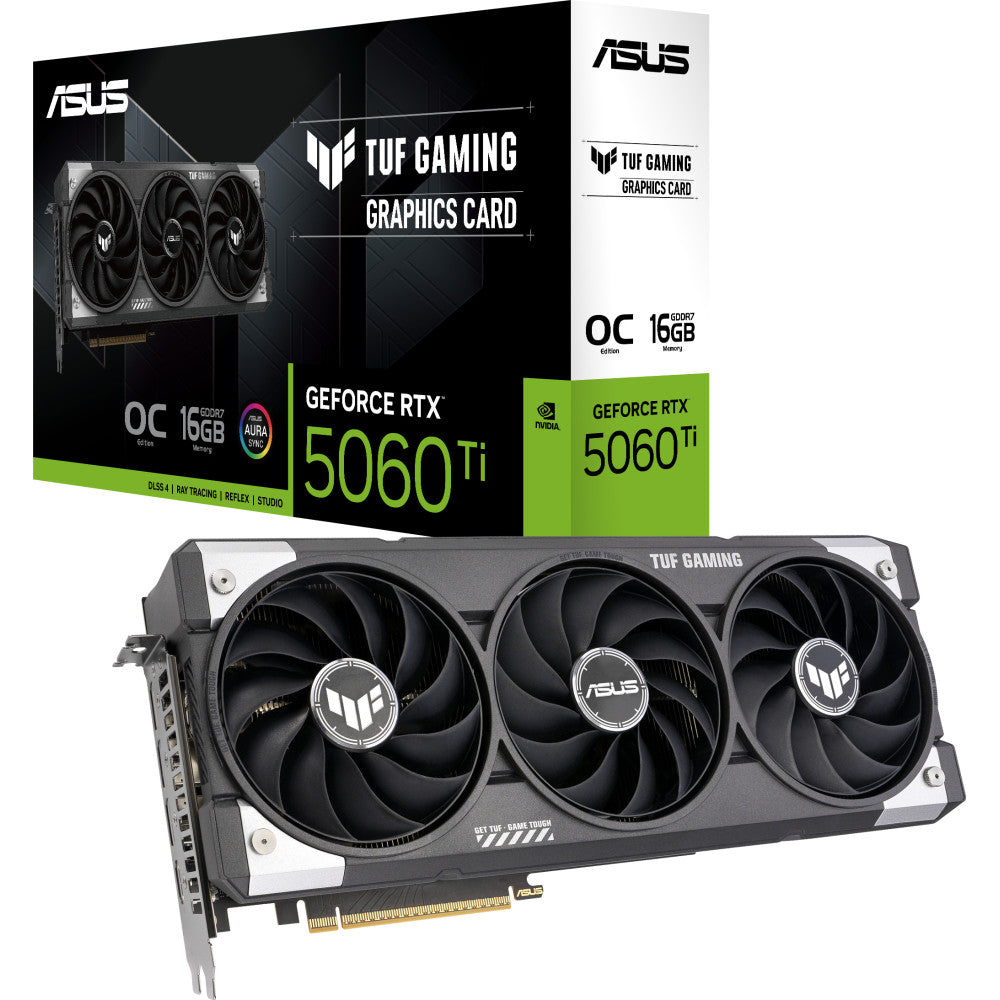 Gráfica ASUS TUF Gaming TUF-RTX5060TI-O16G-GAMING NVIDIA GeForce RTX 5060 Ti 16 GB GDDR7