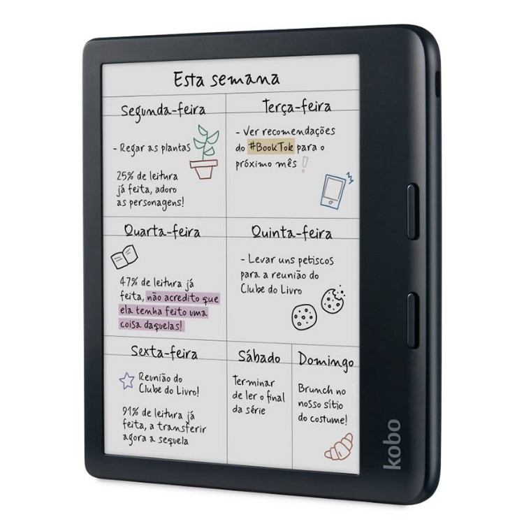 eReader Kobo Libra Colour 7” – eReader a Cores com Stylus | 32 GB | IPX8 | ComfortLight PRO
