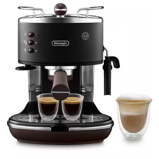 Máquina de Café Espresso Manual Delonghi Icona Vintage Preto