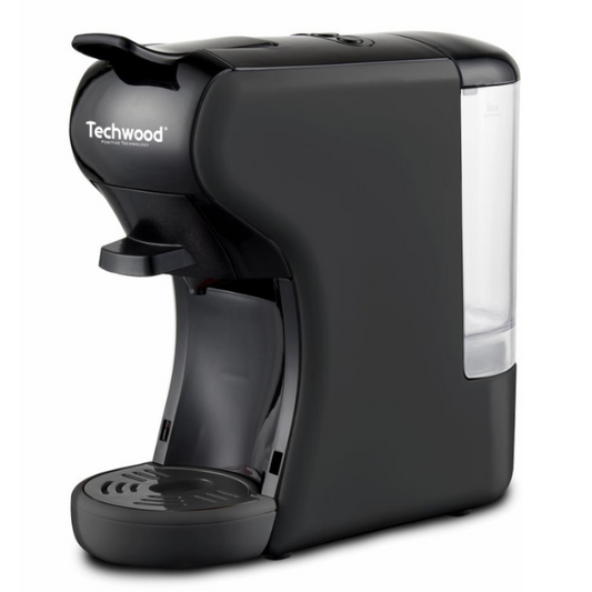 Máquina de Café Cápsulas Techwood Nespresso/Dolce Gusto Preto