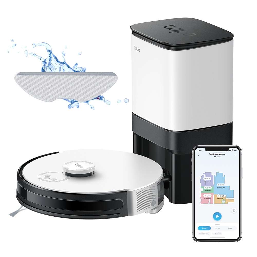 AspiradorTp-Link Aspirador Robot Tapo Rv30 Plus Branco/Preto + Base Station home cozinha CASA