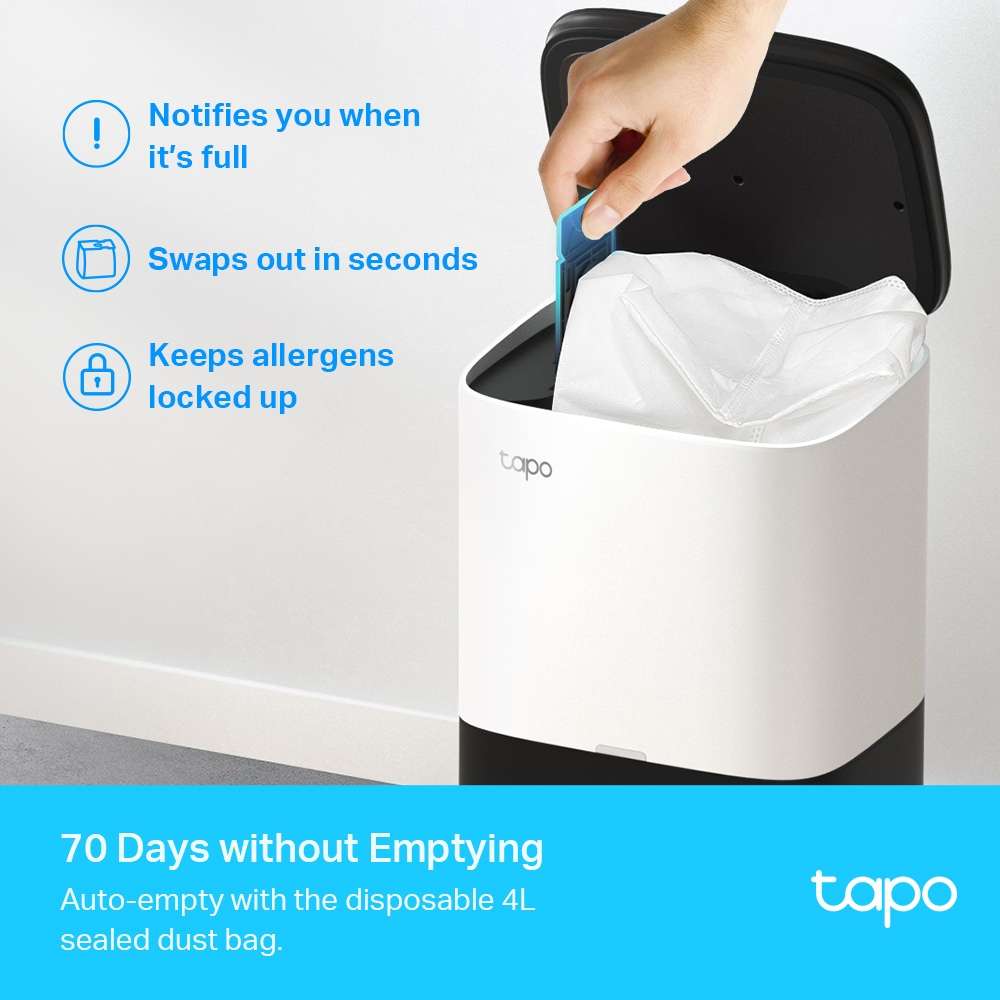 AspiradorTp-Link Aspirador Robot Tapo Rv30 Plus Branco/Preto + Base Station home cozinha CASA