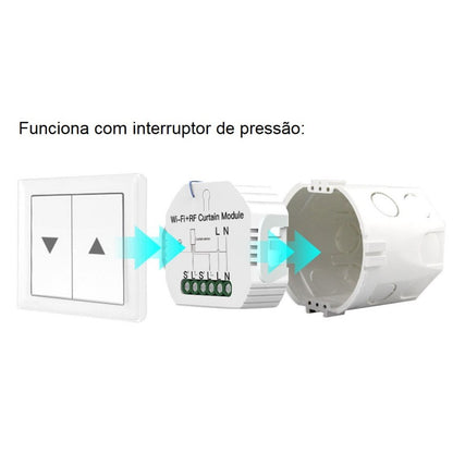 Módulo de Estores Persianas WIFI + RF 433 comando vendido á parte