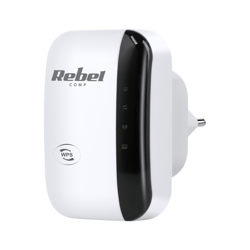 Rebel - Repetidor Sinal Wifi 2.4GHz 300Mbps Tomada RJ45 WPS
