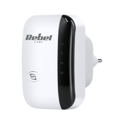 Rebel - Repetidor Sinal Wifi 2.4GHz 300Mbps Tomada RJ45 WPS